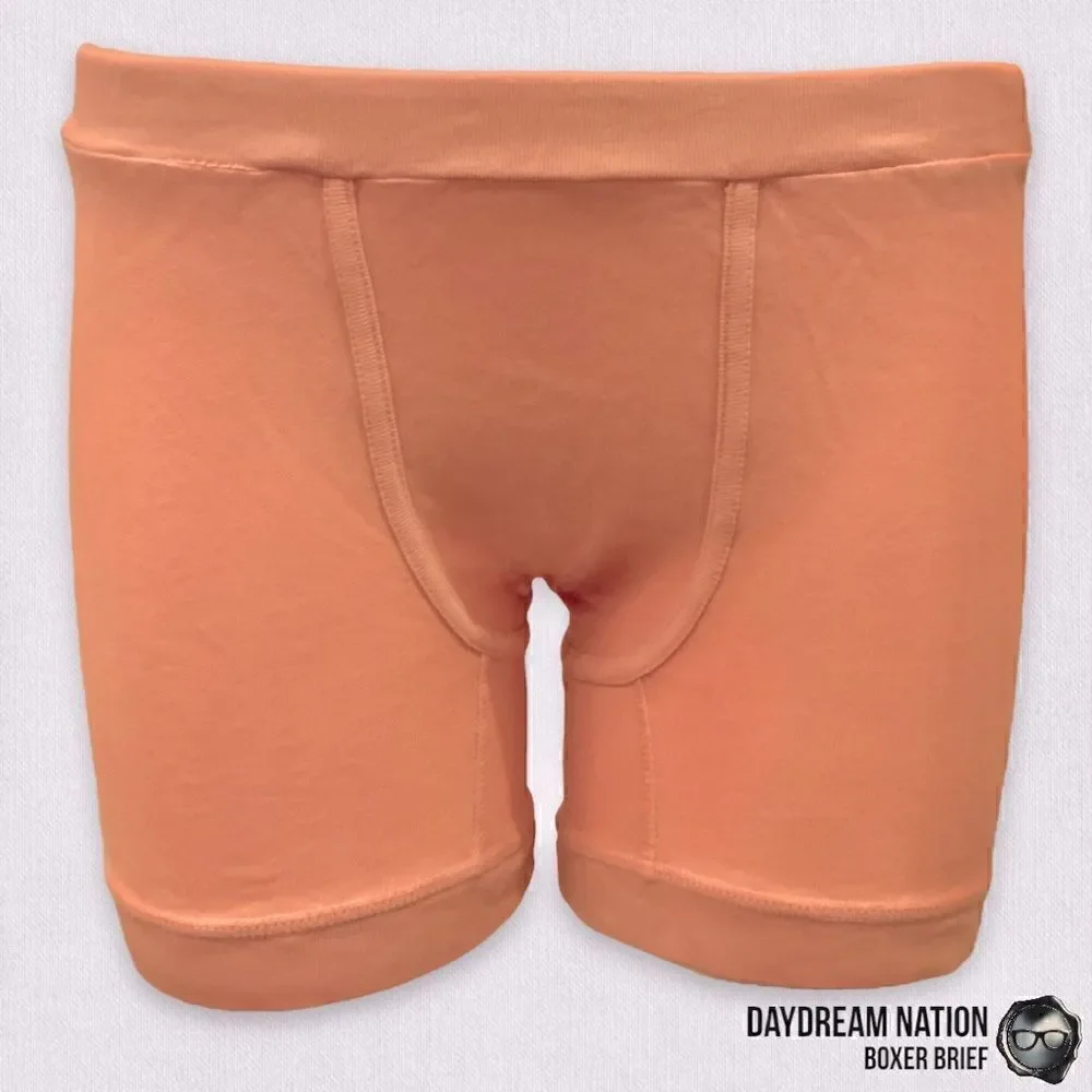 DOLLS KILL DAYDREAM NATION WOMEN’S BOXER BRIEF BOY SHORTS IN CORAL PINK SMALL